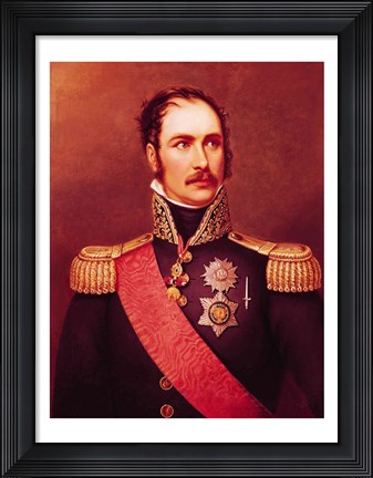 Framed Portrait of Prince Eugene de Beauharnais Print