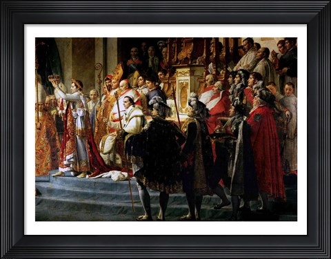Framed Consecration of the Emperor Napoleon and the Coronation of the Empress Josephine, Throne Detail Print