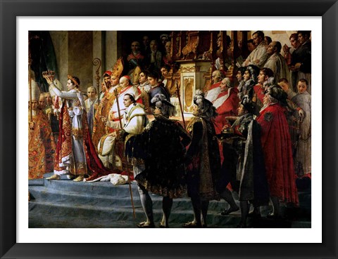 Framed Consecration of the Emperor Napoleon and the Coronation of the Empress Josephine, Throne Detail Print