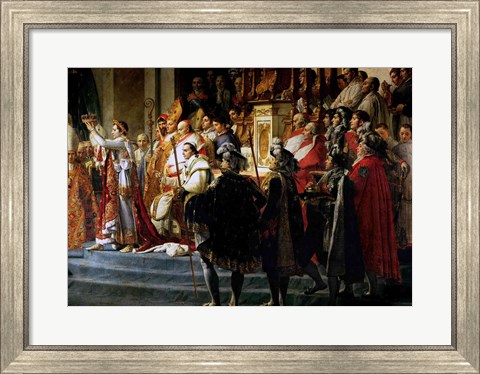 Framed Consecration of the Emperor Napoleon and the Coronation of the Empress Josephine, Throne Detail Print