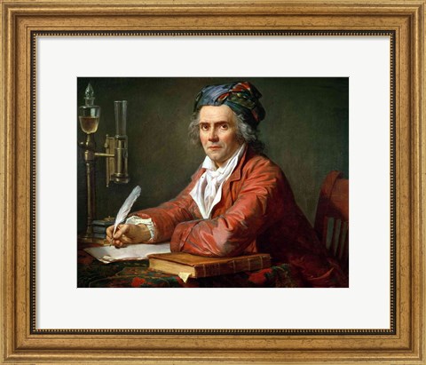 Framed Portrait of Alphonse Leroy, 1783 Print