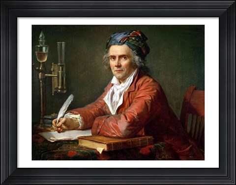 Framed Portrait of Alphonse Leroy, 1783 Print