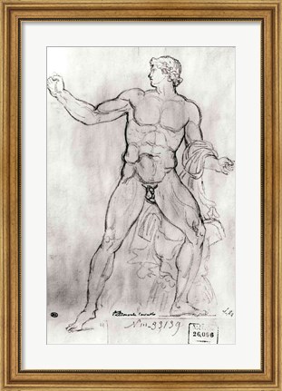 Framed Colossus of Monte Cavallo Print