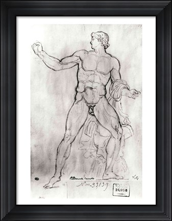 Framed Colossus of Monte Cavallo Print