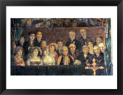 Framed Consecration of the Emperor Napoleon and the Coronation of the Empress Josephine, Crowd Detail Print