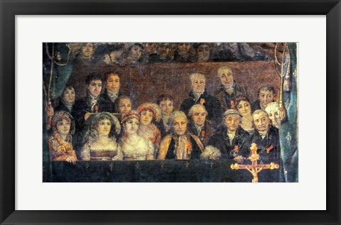 Framed Consecration of the Emperor Napoleon and the Coronation of the Empress Josephine, Crowd Detail Print