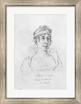 Framed Caroline Bonaparte, Queen of Naples Print