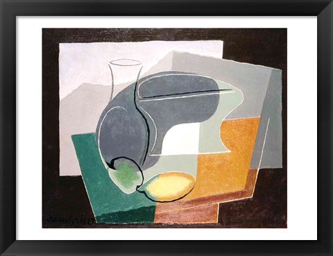 Framed Fruit-dish and carafe, 1927 Print