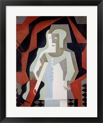 Framed Pierrot, 1919 Print