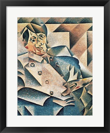 Framed Portrait of Pablo Picasso Print