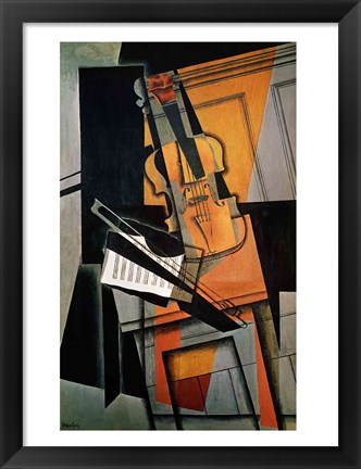 Framed Violin, 1916 Print