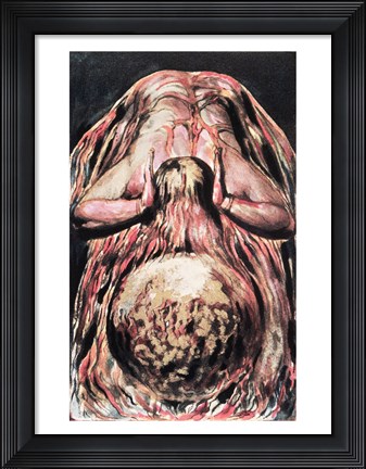 Framed Book of Urizen; Blake&#39;s retelling of the Creation of Eve in the Creation of Enitharmon Print