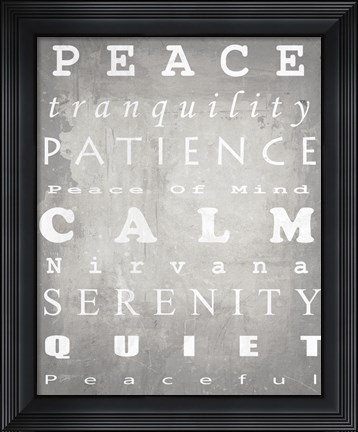 Framed Peace Print