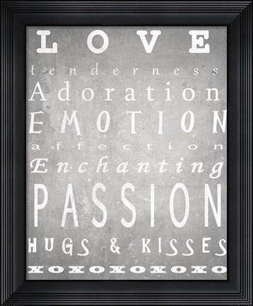 Framed Love Bus Roll Print