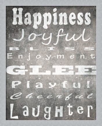 Framed Happiness Print