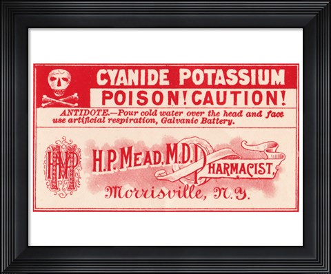 Framed Cyanide Potassium Print