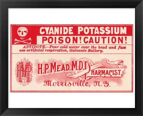 Framed Cyanide Potassium Print