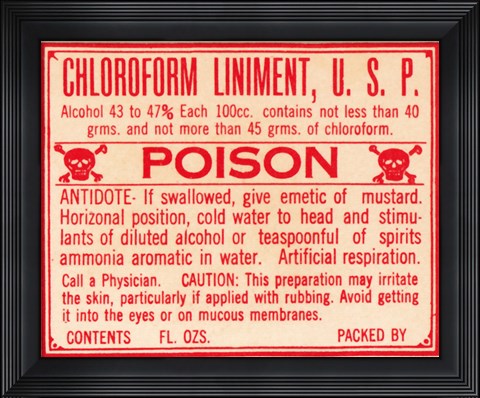 Framed Chloroform Print