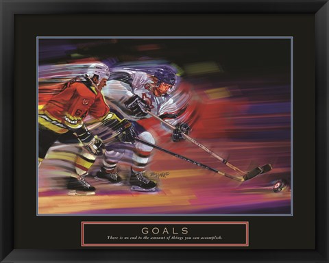 Framed Goals - Hockey Print