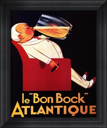 Framed Le Bon Bock Print
