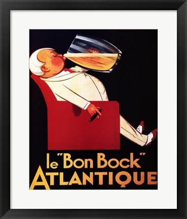 Framed Le Bon Bock Print