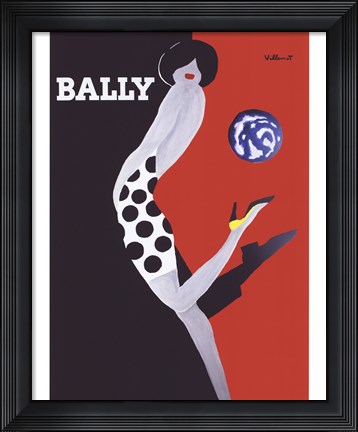 Framed Bally Print