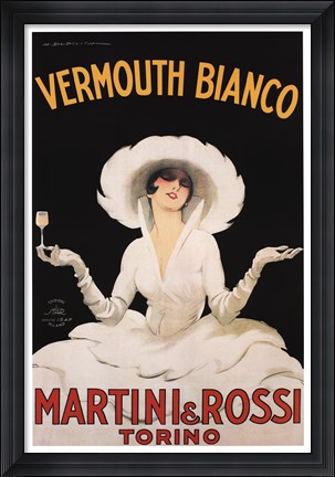 Framed Martini &amp; Rossi Print
