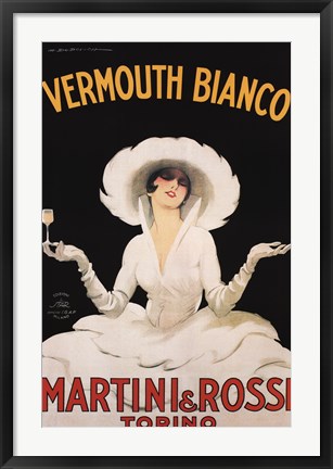 Framed Martini &amp; Rossi Print