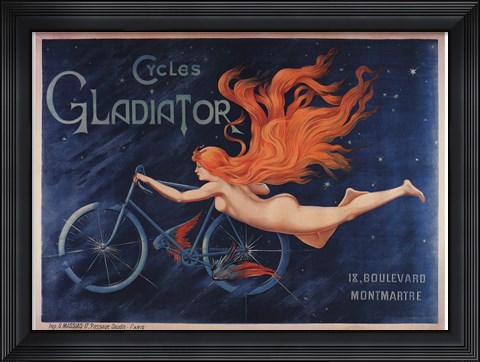 Framed Gladiator Cycles Print