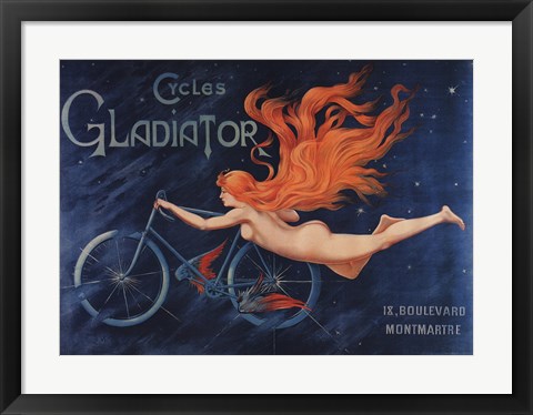 Framed Gladiator Cycles Print