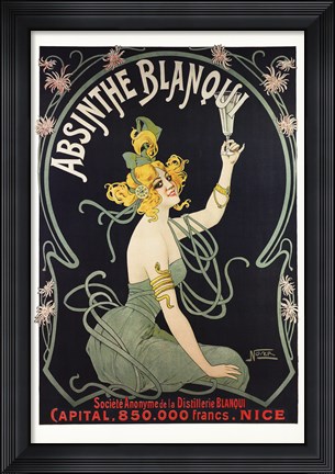 Framed Absinthe Blanqui Print