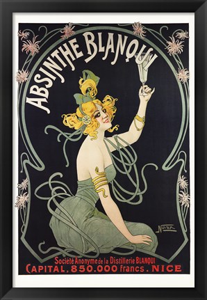 Framed Absinthe Blanqui Print