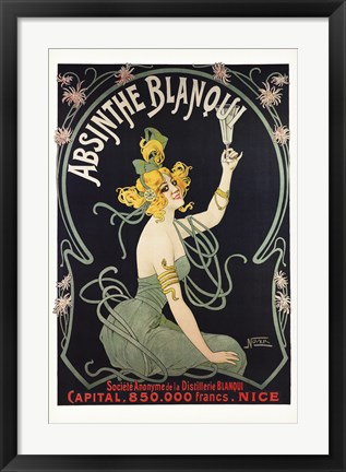 Framed Absinthe Blanqui Print