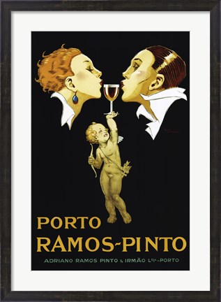 Framed Porto Ramos Pinto Print