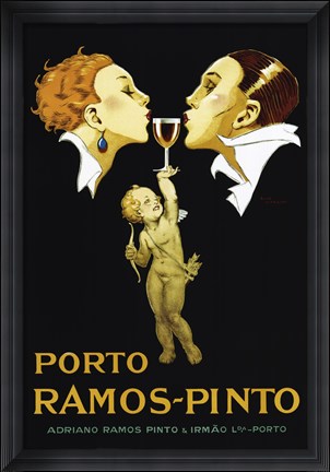 Framed Porto Ramos Pinto Print