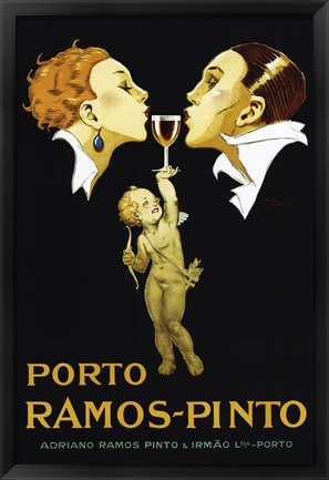 Framed Porto Ramos Pinto Print