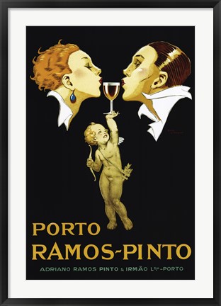 Framed Porto Ramos Pinto Print