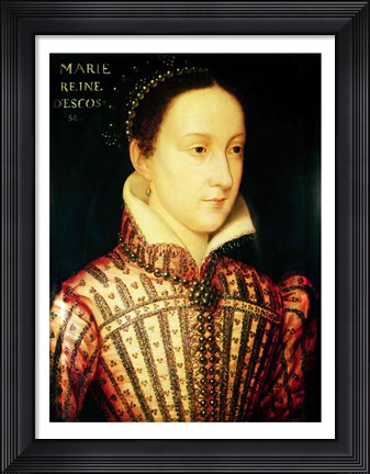 Framed Miniature of Mary Queen of Scots, c.1560 Print