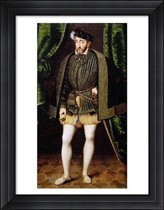 Framed Portrait of Henri II Print