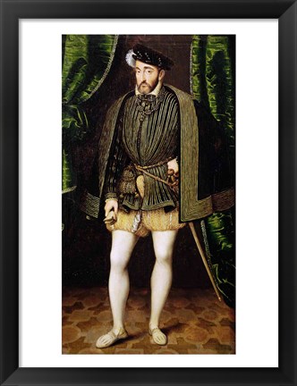 Framed Portrait of Henri II Print