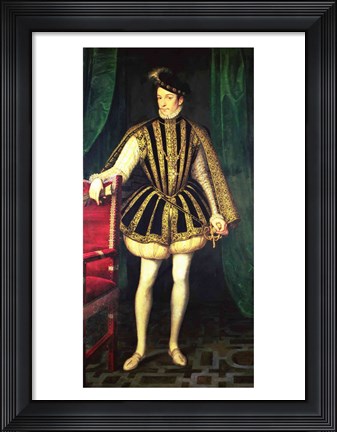 Framed King Charles IX of France Print