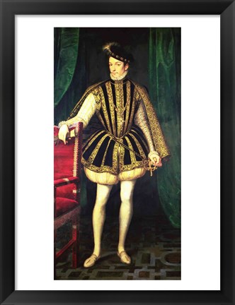 Framed King Charles IX of France Print