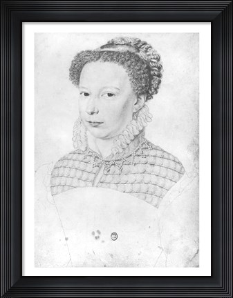 Framed Marguerite of Valois Print