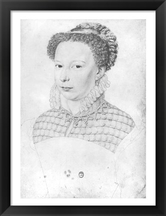 Framed Marguerite of Valois Print