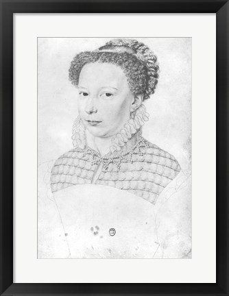 Framed Marguerite of Valois Print