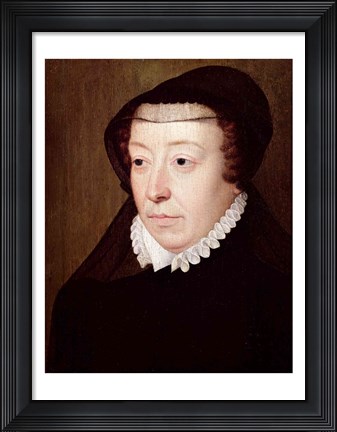 Framed Portrait of Catherine de Medici Print