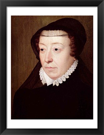 Framed Portrait of Catherine de Medici Print