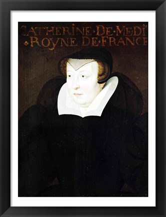 Framed Catherine de Medici Print