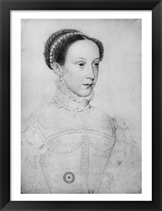 Framed Mary Queen of Scots, 1559 Print