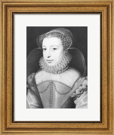 Framed Marguerite de Valois Queen of Navarre Print